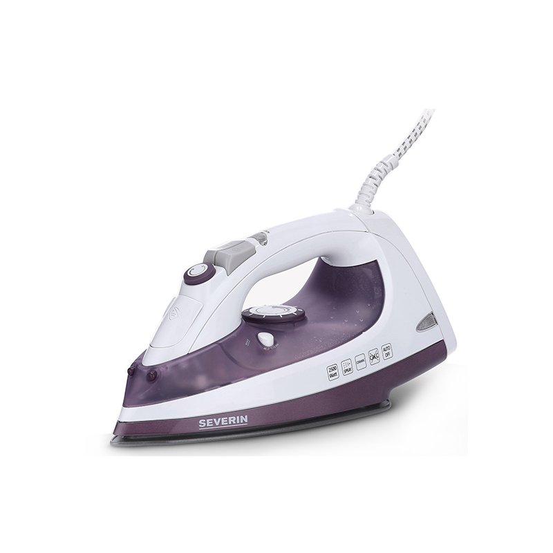SEVERIN fer à vapeur BA 3210, blanc/lilas, 2500 watts